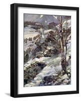 World War I- The Russians cross the Carpathians-Cyrus Cuneo-Framed Giclee Print