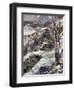 World War I- The Russians cross the Carpathians-Cyrus Cuneo-Framed Giclee Print