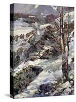 World War I- The Russians cross the Carpathians-Cyrus Cuneo-Stretched Canvas