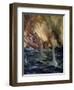 World War I- The sinking of the Gneisenau-Cyrus Cuneo-Framed Giclee Print