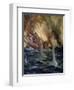 World War I- The sinking of the Gneisenau-Cyrus Cuneo-Framed Giclee Print