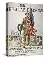 World War I: U.S. Army-James Montgomery Flagg-Stretched Canvas