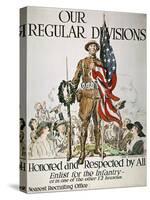 World War I: U.S. Army-James Montgomery Flagg-Stretched Canvas