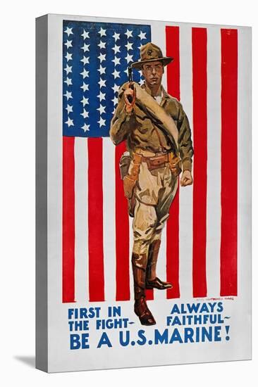 World War I: U.S. Marines-James Montgomery Flagg-Stretched Canvas