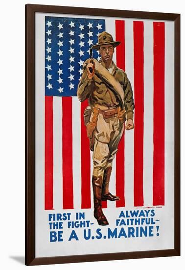 World War I: U.S. Marines-James Montgomery Flagg-Framed Giclee Print