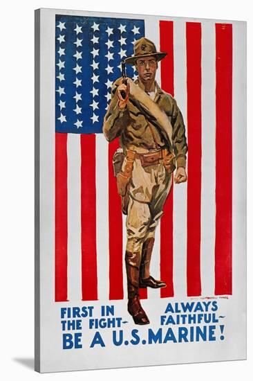 World War I: U.S. Marines-James Montgomery Flagg-Stretched Canvas