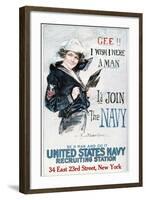 World War I: U.S. Navy-Howard Chandler Christy-Framed Giclee Print