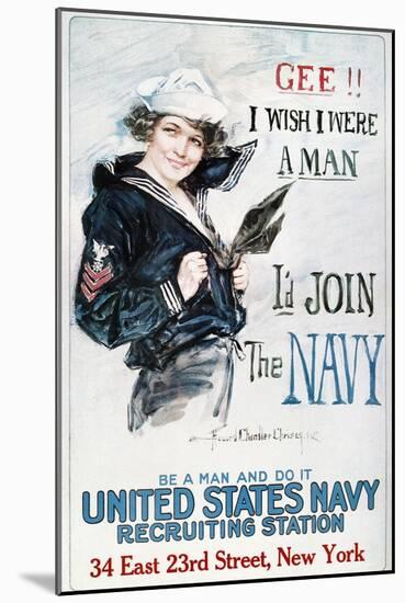 World War I: U.S. Navy-Howard Chandler Christy-Mounted Giclee Print