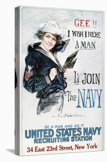 World War I: U.S. Navy-Howard Chandler Christy-Stretched Canvas