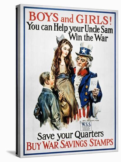 World War I: U.S. Poster-James Montgomery Flagg-Stretched Canvas