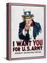 World War I: Uncle Sam-James Montgomery Flagg-Stretched Canvas