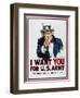 World War I: Uncle Sam-James Montgomery Flagg-Framed Giclee Print