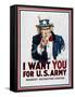 World War I: Uncle Sam-James Montgomery Flagg-Framed Stretched Canvas