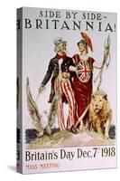 World War I Victory Poster Celebrating the American-British Relationship, 1918-null-Stretched Canvas