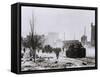 World War II (1939-1945). Battle of Stalingrad. Artillery into the City of Stalingrad. Ussr-null-Framed Stretched Canvas