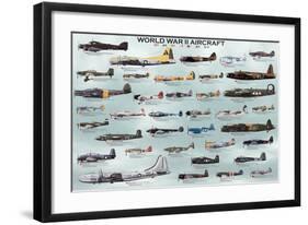 World War II Aircrafts-null-Framed Art Print