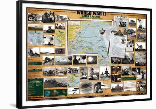 World War II - Asian and Pacific Theaters of Operations-null-Framed Premium Giclee Print