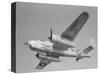 World War II B-25 Aircraft Training in Sky-null-Stretched Canvas