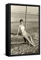 World War II Bathing Beauty-null-Framed Stretched Canvas
