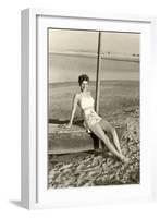 World War II Bathing Beauty-null-Framed Art Print