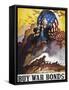 World War Ii Bond Poster-Newell Convers Wyeth-Framed Stretched Canvas