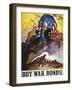 World War Ii Bond Poster-Newell Convers Wyeth-Framed Giclee Print