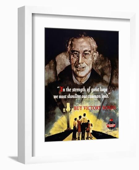 World War Ii: Bond Poster.-null-Framed Giclee Print