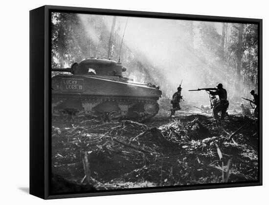 World War II: Bougainville-null-Framed Stretched Canvas