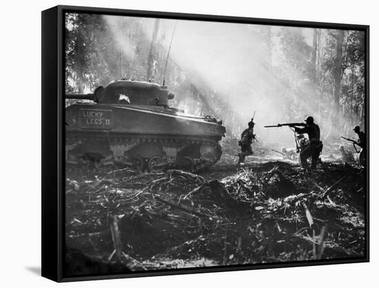 World War II: Bougainville-null-Framed Stretched Canvas