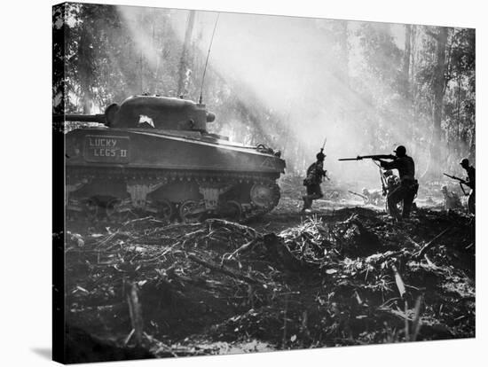 World War II: Bougainville-null-Stretched Canvas