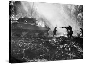 World War II: Bougainville-null-Stretched Canvas