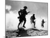 World War II, British Troops Advancing During the Battle of El Alamein, 1942-null-Mounted Photo