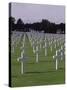 World War II Cemetery, Normandy, France-Bill Bachmann-Stretched Canvas