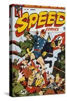 World War Ii: Comic Book-null-Stretched Canvas