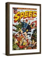 World War Ii: Comic Book-null-Framed Giclee Print