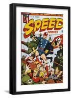 World War Ii: Comic Book-null-Framed Giclee Print