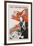 World War Ii-Era Soviet Poster Depicting a Pilot and Bombers-null-Framed Giclee Print