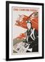 World War Ii-Era Soviet Poster Depicting a Pilot and Bombers-null-Framed Giclee Print