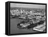 World War Ii-Era Warships Docked at the Port of Miami, C.1948-null-Framed Stretched Canvas