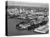 World War Ii-Era Warships Docked at the Port of Miami, C.1948-null-Stretched Canvas