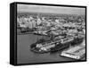 World War Ii-Era Warships Docked at the Port of Miami, C.1948-null-Framed Stretched Canvas