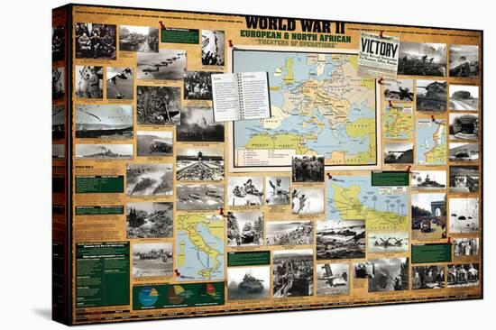 World War II - European and North African Theaters of Operations-null-Stretched Canvas