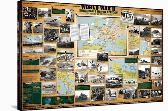 World War II - European and North African Theaters of Operations-null-Stretched Canvas