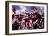 World War II, Marines Invading Tarawa, 1943-null-Framed Photo