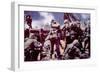 World War II, Marines Invading Tarawa, 1943-null-Framed Photo