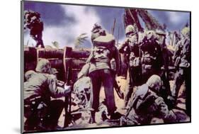 World War II, Marines Invading Tarawa, 1943-null-Mounted Photo