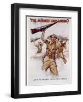 World War II, Marines Recruiting Poster, 1942-James Montgomery Flagg-Framed Art Print