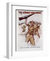 World War II, Marines Recruiting Poster, 1942-James Montgomery Flagg-Framed Art Print