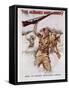 World War II, Marines Recruiting Poster, 1942-James Montgomery Flagg-Framed Stretched Canvas