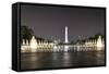 World War Ii Memorial at Night-demerzel21-Framed Stretched Canvas